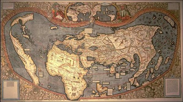 IMAGEN DONDE SE MUESTRA EL MAPA DE PIRI REIS