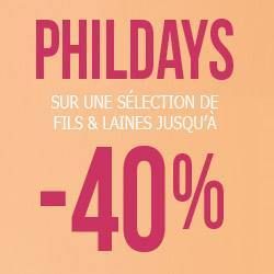 Jusqu'à -40% chez Phildar