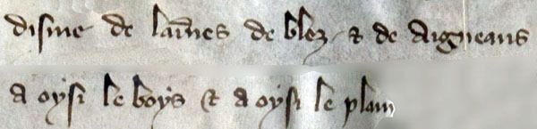 A Voisy en 1323...
