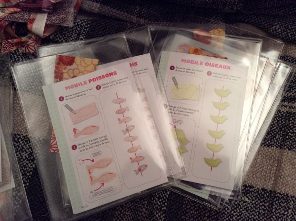 Mobile oiseaux et poissons en DIY