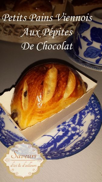 Petits Pains Viennois Aux Pépites de Chocolat