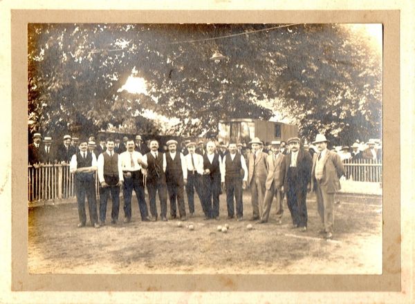 Le quadrette au concours de Rumilly en 1933