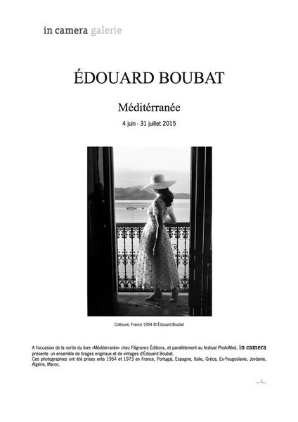 Exposition à Boubat à Paris