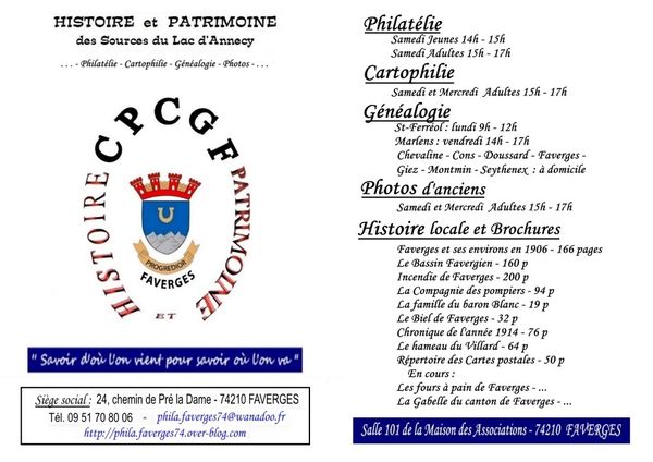 Histoire et Patrimoine à Faverges