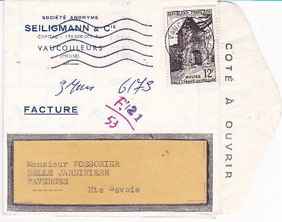 Une perforation sur timbre-poste