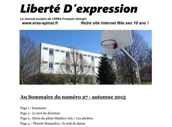 "Liberté D'expression" n°27 (automne-hiver 2015)