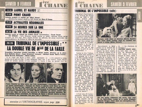 Lundi 11 Février 1974