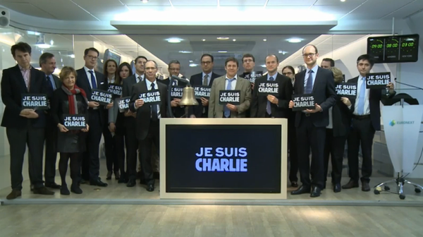 Les banquiers rendent hommage à Charlie Hebdo