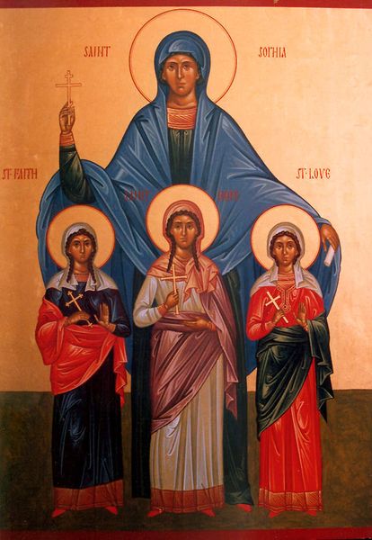 Fêté le 17 septembre (30) : Sainte Martyre Espérance avec ses saintes soeurs et Mère à Rome