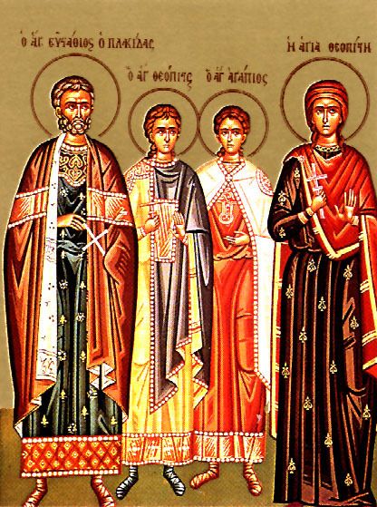 Sainte Martyre Theopiste avec son Saint Epoux et ses saints enfants de Rome