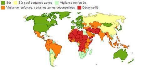 Quels pays les voyageurs français doivent-ils éviter ?