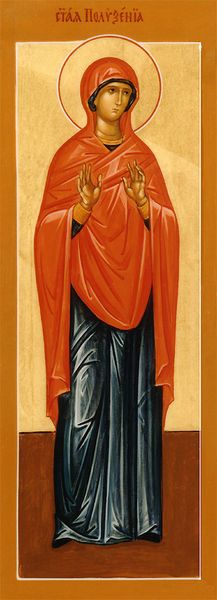 Sainte Polyxene la Disciple des saints apôtres, qui est décédée en Espagne