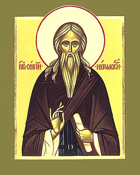 Vénérable Saint Serge le Higoumène de Nourma et Disciple du Vénérable Saint Serge de Radonège, Vologda