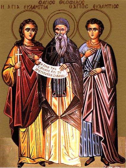 Sainte Martyre Eulampia à Nicomédia