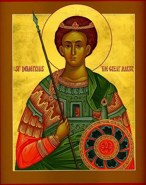 Fêté le 26 octobre : Saint, Glorieux Dimitrios de Salonica