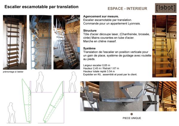 fiche technique escalier escamotable