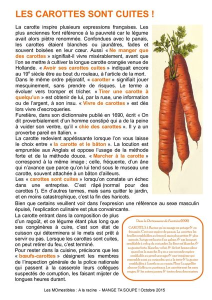 Opus 3 des MOmestibles : A la racine