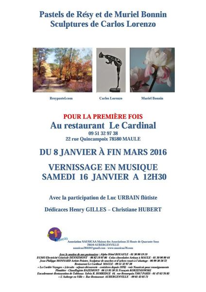 Vernissage le 16 Janvier à Maule ...