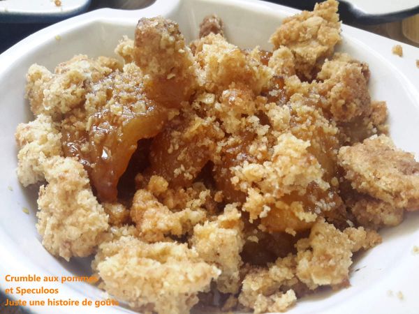 Crumble aux pommes et speculoos