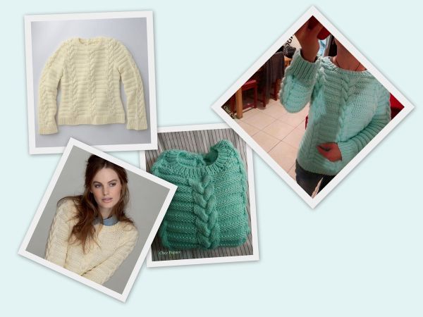 Mon premier pull à torsades