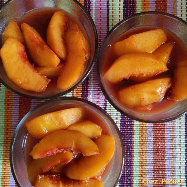 Pêches au sirop