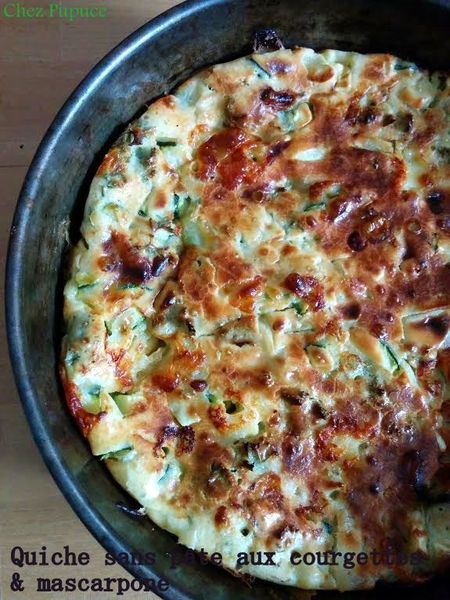 Quiche sans pâte aux courgettes & mascarpone
