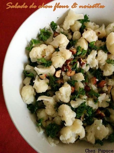 Salade de chou fleur & noisettes