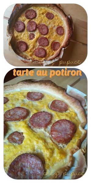 Tarte au potiron & morteau