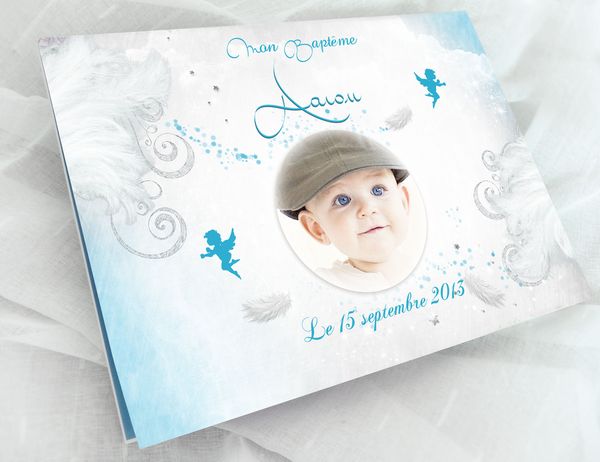 Livre d'or baptême petit ange