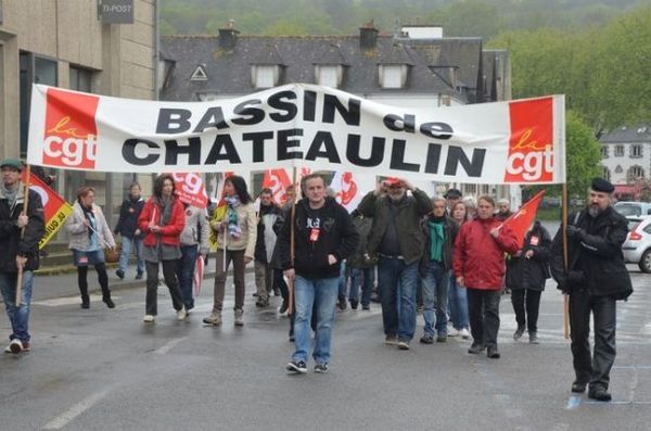 Mobilisation pour le 1er Mai à Chateaulin