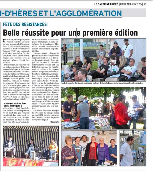 Les Jeunes Communistes à Saint Martin d'Hères