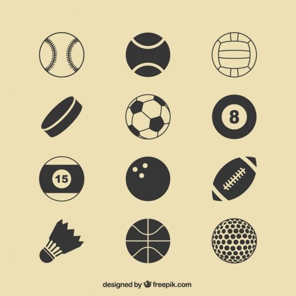 IMAGEN REPRESENTANDO A DIFERENTES PELOTAS DE DIFERENTES DEPORTES.