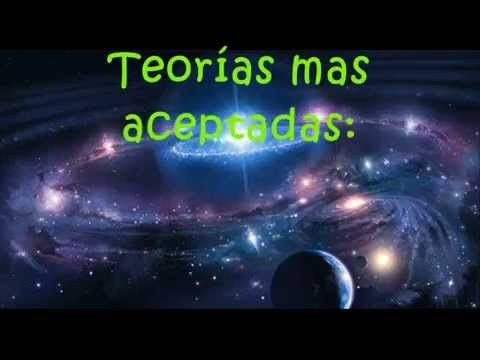 IMAGEN QUE MUESTRA LAS PALABRAS. TEORIAS MAS ACEPTADAS,ENTRE OTRAS COSAS MAS.