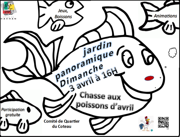 Chasse aux poissons dimanche 3 avril 16 heures