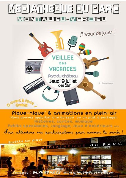Veillée des vacances jeudi 9 juillet