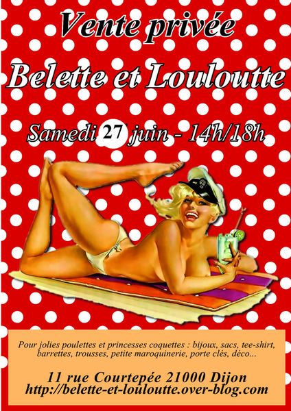 Vente privée Belette et Louloutte samedi 27 juin 14h/18h