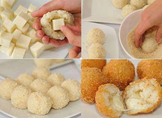 Boulettes de riz au fromage