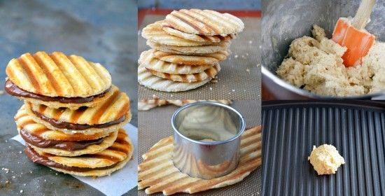 Gaufres belges au Nutella