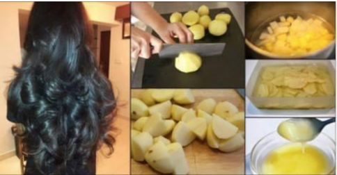Utilisez le jus de pomme de terre pour la croissance des cheveux!