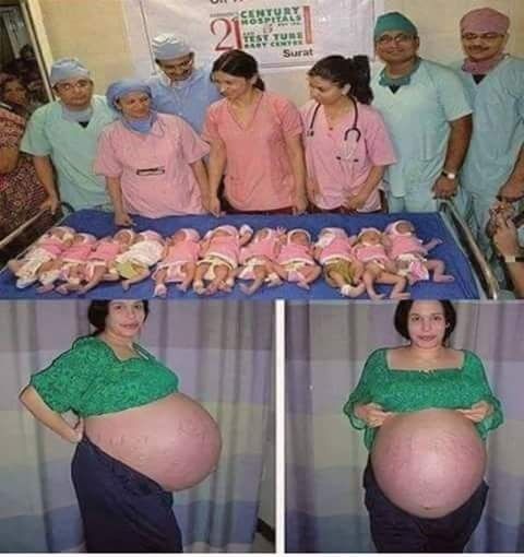 Une info surprenante circule sur le web : une Indienne aurait donné naissance à 11 petits bébés ! Mythe ou réalité ?