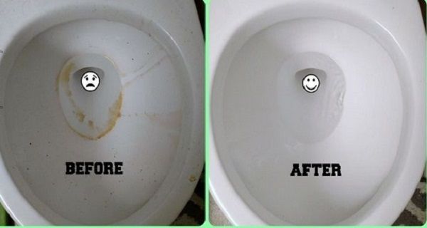 Apportez la cuvette des toilettes à un éclat Avec ce 2-Ingrédients nettoyants naturels