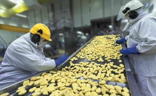 Ne jamais jamais jamais avaler le moindre nuggets de poulet, même si c'est bon...