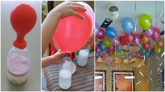 Astuce pour gonfler des ballons flottants sans hélium. Incroyable!