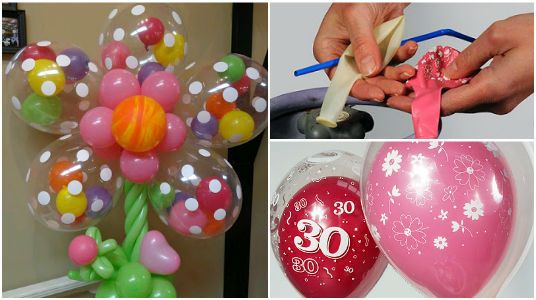 Voici l’astuce pour mettre un ballon dans un autre ballon pour décorer une fête
