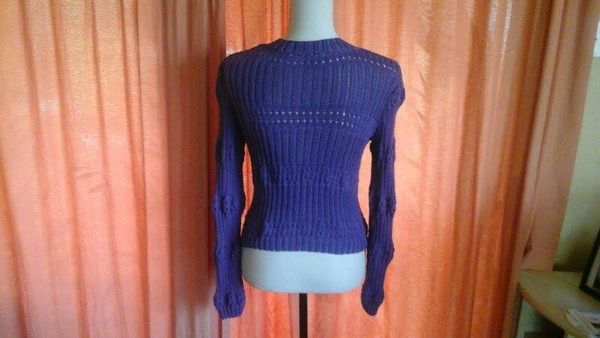 Pull court en coton