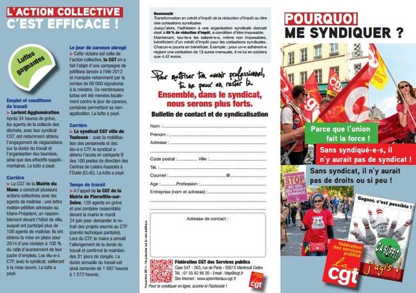 ME SYNDIQUER À LA CGT