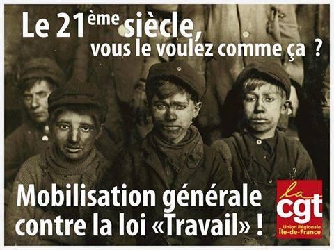 Ensemble : Imposons le retrait du projet de loi El Khomri ! Agissons pour un Code du Travail plus protecteur des salarié-e-s ! Tract de la CGT Fonction Publique