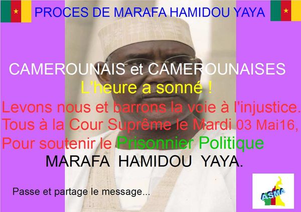 Pourvoi en Cassation de Marafa Hamidou Yaya