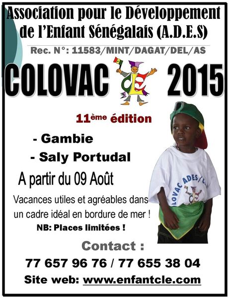 Colonie de vacances 2015