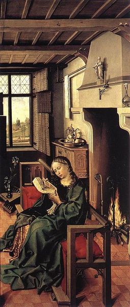 Sainte Barbe par Robert Campin (1438)